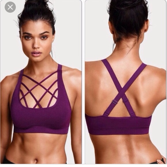 victoria secret strappy sports bra